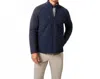 Johnnie-o Weller Lightweight Performance Fleece Jacket In Navy In Blue
