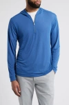 Johnnie-o Welsey Performance Half Zip Hoodie In Lake