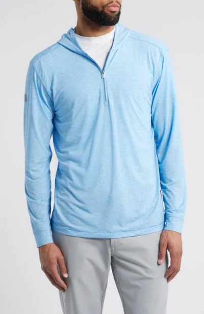 Johnnie-o Welsey Performance Half Zip Hoodie In Maliblu