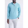 Johnnie-o Weston Quarter Zip Pullover In Blue