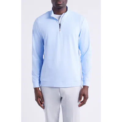 Johnnie-o Weston Quarter Zip Pullover In Blue