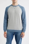 Johnnie-o Weyburn Textured Sweatshirt In Blue