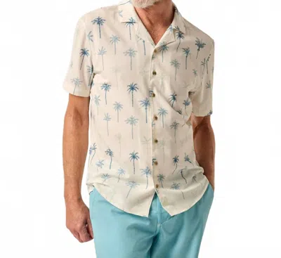 Johnnie-o Willie Short Sleeve Performance Button Down Shirt In Ivory In Neutral