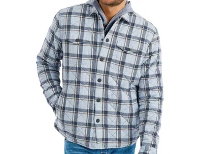 Johnnie-o Woven Flannel Jacket In Maliblu In Multi