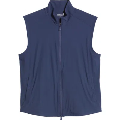 Johnnie-o Zimmer Stretch Nylon Vest In Navy