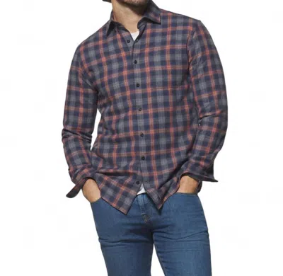 Johnnie-o Zula Long Sleeve Shirt In Wake In Multi