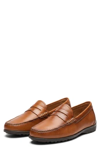 Johnnie-o Baja Penny Loafer In Brown