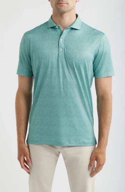 Johnnie-o Bar's Open Performance Jersey Polo In Green