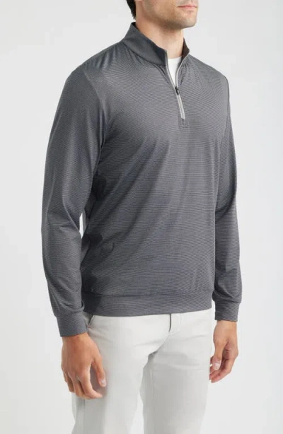 Johnnie-o Bixler Long Sleeve Quarter Zip Sweatshirt In Gray