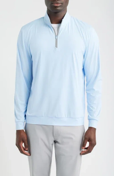 Johnnie-o Bixler Long Sleeve Quarter Zip Sweatshirt In Blue
