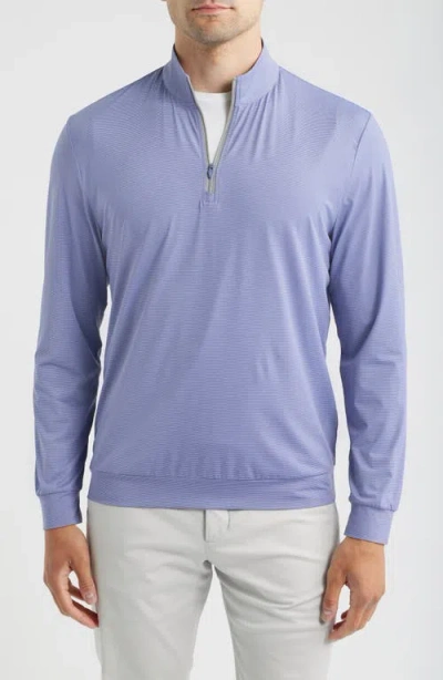Johnnie-o Bixler Long Sleeve Quarter Zip Sweatshirt In Blue
