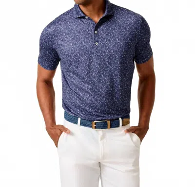 Johnnie-o Boggings Performance Polo Shirt In Navy In Blue