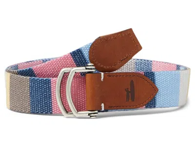Johnnie-o Bowen Men's Belts Gulf Blue: 2xl In Red