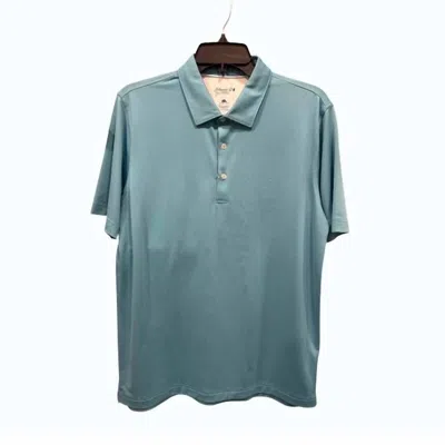 Johnnie-o Kids' Boy's Birdie Polo Shirt In Haze In Green
