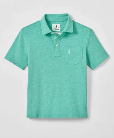 Johnnie-o Kids' Boy's Heathers Originally Jr Polo In Seaglass In Blue