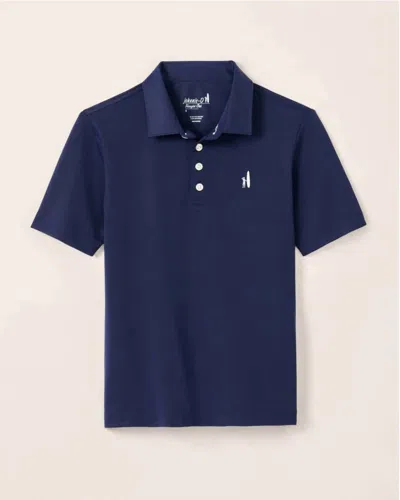 Johnnie-o Kids' Boy's Performance Mesh Jr Polo In Navy Blue