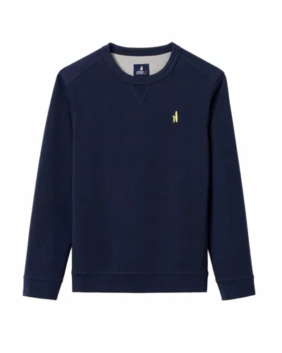 Johnnie-o Kids' Boy's Reilly Jr. Crewneck Sweatshirt In Navy In Blue