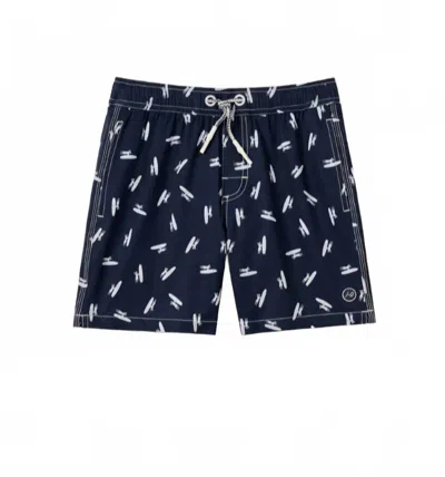Johnnie-o Kids' Boy's Tossed Jo Shorts In Twilight In Black