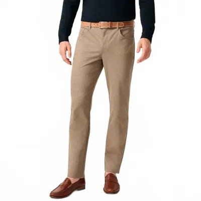 Johnnie-o Burbank Stretch Knit 5-pocket Pant In Khaki In Brown