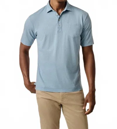 Johnnie-o Coastal Wash Polo In Maliblu In Blue