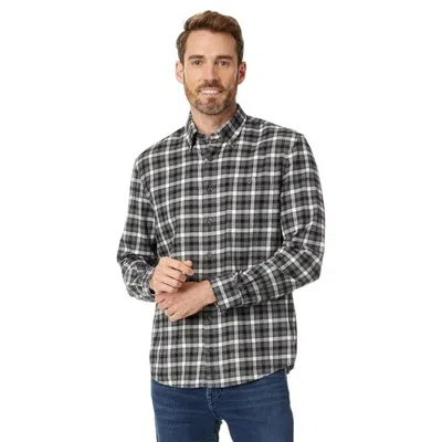 Johnnie-o Denali Shirt Men's Charcoal Plaid Cotton Button Front Frog218 In Multi