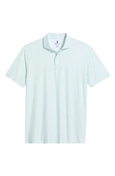 Johnnie-o Fall Flower Featherweight Performance Polo In Blue