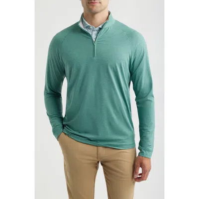Johnnie-o Freeborne Prep-formance Quarter Zip Pullover In Green