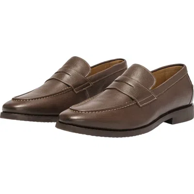 Johnnie-o J Flex Penny Loafer In Brown