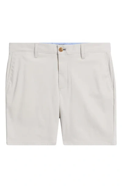 Johnnie-o Jupiters Stretch Cotton Blend Chino Shorts In Gray