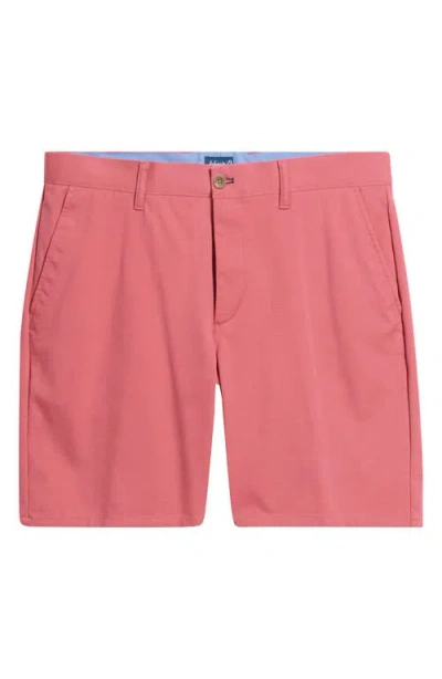Johnnie-o Jupiters Stretch Cotton Blend Chino Shorts In Pink