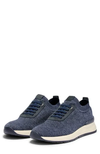 Johnnie-o Knit Running Sneaker In Blue