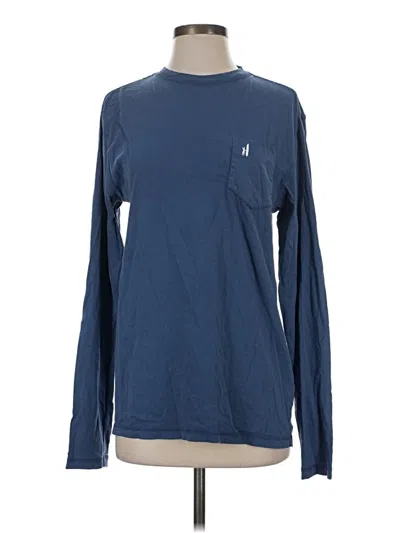 Pre-owned Johnnie-o Long Sleeve T-shirt In Blue