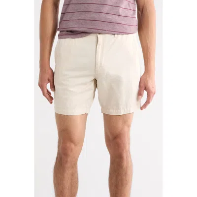 Johnnie-o Melrose Cotton & Linen Shorts In White