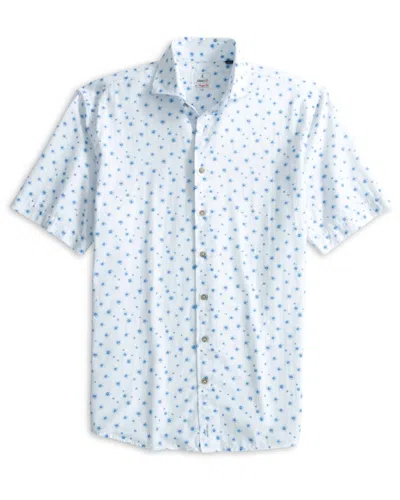 Johnnie-o Men's Benson Shirt In White In Blue