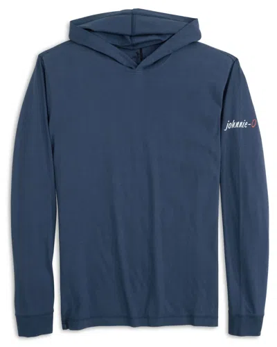 Johnnie-o Men's Edison T-shirt Hoodie In Wake In Blue