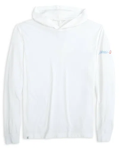 Johnnie-o Men's Edison T-shirt Hoodie In White