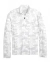 Johnnie-o Patton Camo Half Zip Pullover In Multi