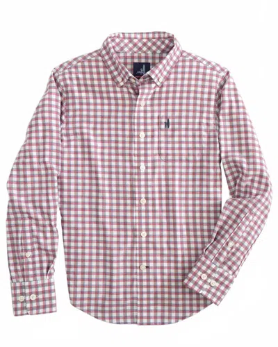 Johnnie-o Men's Mead Button Down Shirt In Crimson In Pink