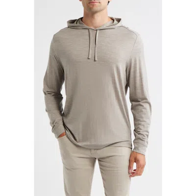 Johnnie-o Merino Wool Hoodie In Neutral