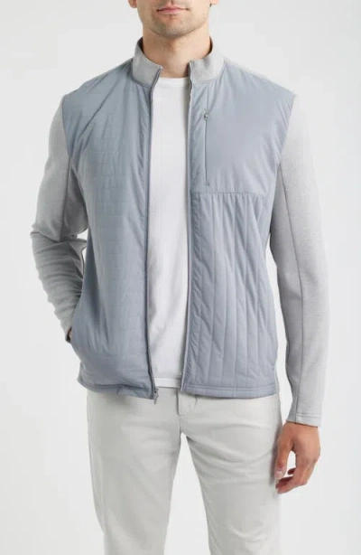 Johnnie-o Mixed Media Jacket In Blue