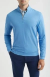 Johnnie-o Motion Performance Quarter Zip Pullover In Blue