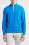 Johnnie-o Motion Performance Quarter Zip Pullover In Blue