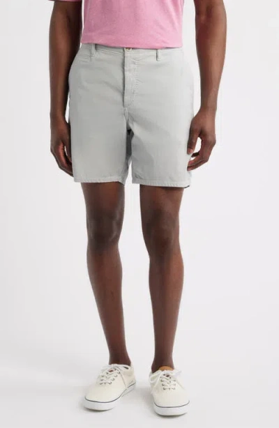 Johnnie-o Nassau Chino Shorts In Silver