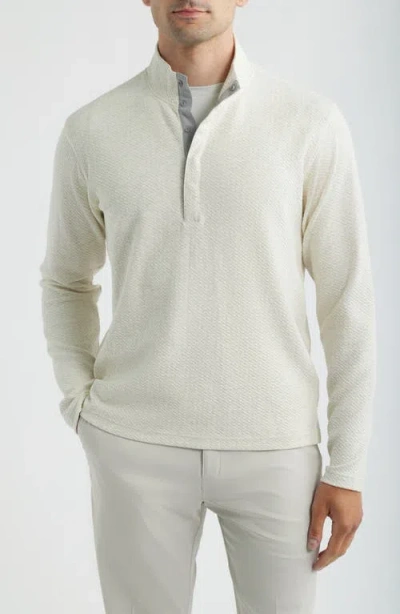 Johnnie-o Ransel Quarter Snap Placket Pullover In White