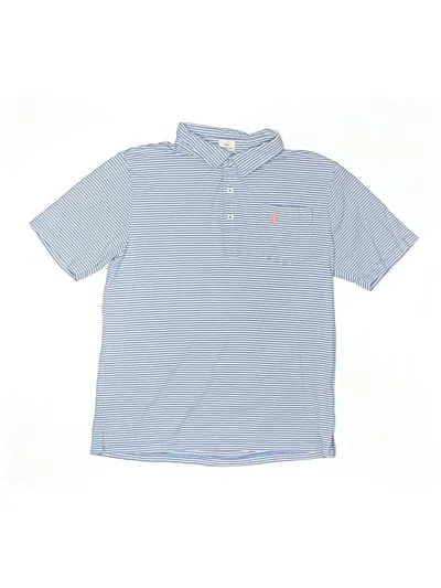 Pre-owned Johnnie-o Kids' Short Sleeve Polo Shirt In Blue