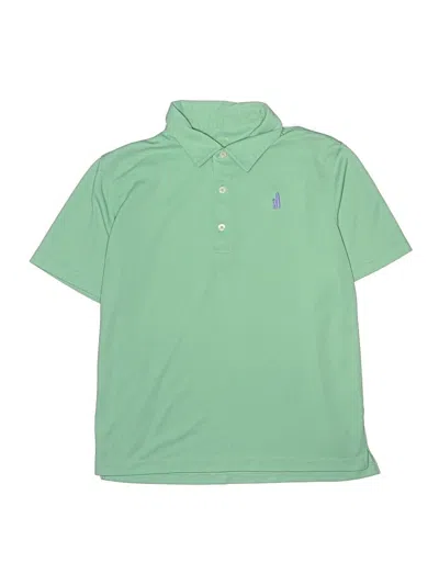 Pre-owned Johnnie-o Kids' Short Sleeve Polo Shirt In Green
