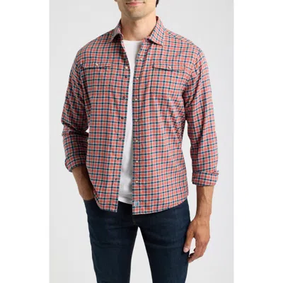 Johnnie-o Snap Check Long Sleeve Button Up Shirt In Multi