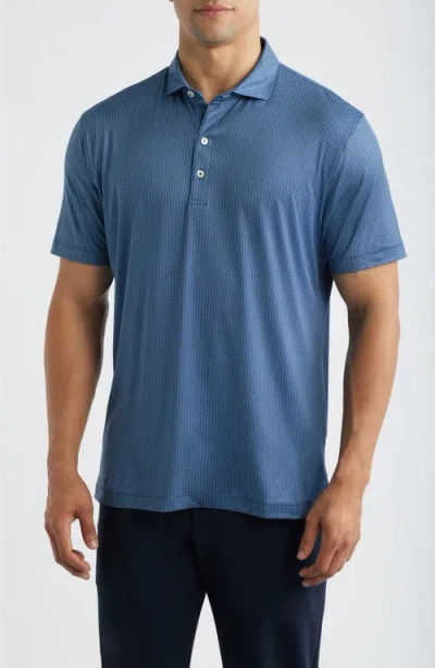 Johnnie-o Tee Party Featherweight Performance Polo In Blue