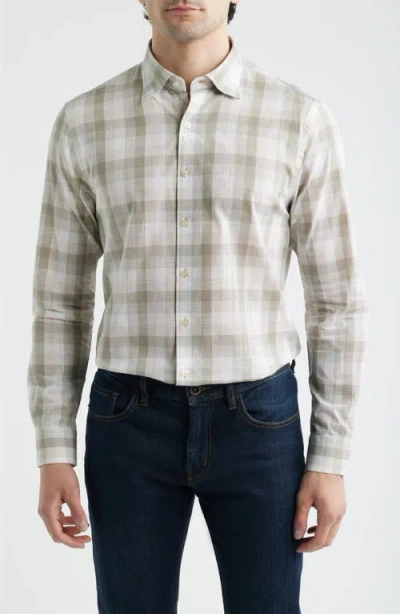 Johnnie-o Umstead Plaid Button-up Shirt In Gray