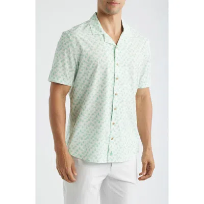 Johnnie-o Zollar Performance Camp Shirt In Green